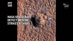 Two NASA spacecraft at Mars have recorded the biggest meteor strikes and impact craters yet. The high-speed barrages last year sent seismic waves rippling thousands of miles across Mars, the first ever detected near the surface of another planet. bit.ly/3zqWWo2 | AP