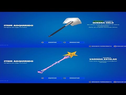 COMPREI A PICARETA QUEBRA GELO E VARINHA ESTELAR - Fortnite (PS5)
