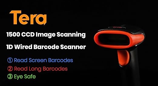 Tera 1500C CCD Wired Barcode Scanner Product Video