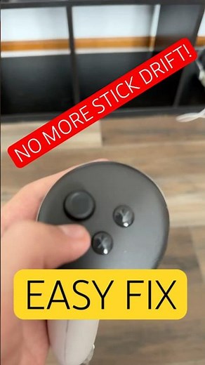 How to fix stick drift on Oculus!