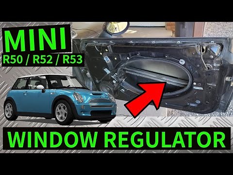 MINI R50 / R52 / R53 - How To Remove Front Window Regulator Motor Assembly Mechanism Winder Removal