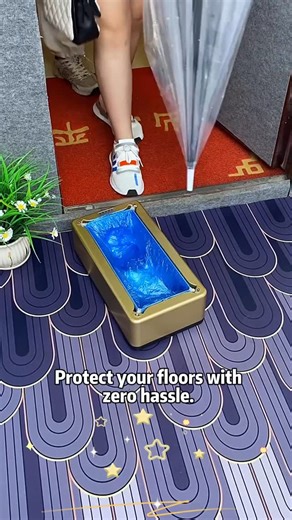Mr Coupon & Deals detective on Instagram: "Keep your floors clean with a professional touch! 👞🚫 This gold shoe cover dispenser with 200 covers fits sizes up to US Men’s 11. Perfect for hospitals, clean rooms, open houses, or any indoor space you want to protect. #ShoeCoverMachine #Dispenser #FloorProtection #HospitalGrade #CleanRoom ProfessionalTool"