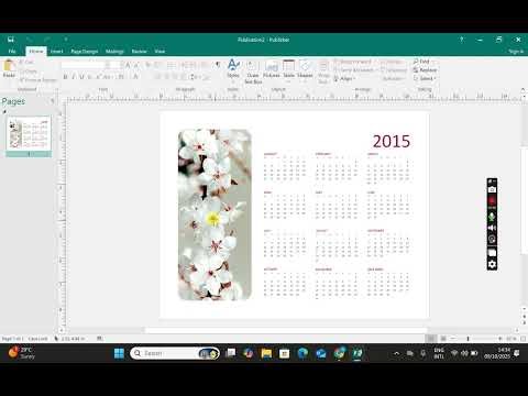 HOW TO CREATE A CALENDER USING PERBLISHER