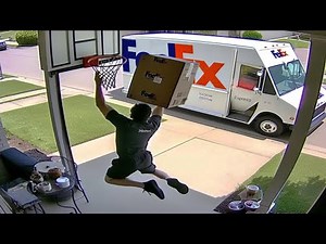 Idiot Delivery Drivers Caught On Camera !