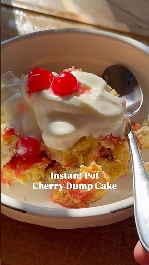 3 Ingredient Instant Pot Cherry Dump Cake (Easiest Dessert Ever)