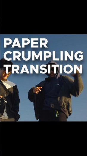 paper crumpling transition tutorial