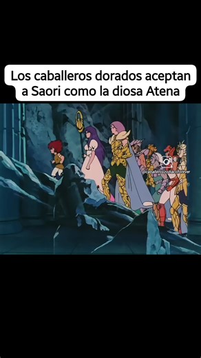 Uno de los momentos mas emocionantes de la recta final de la batalla de las 12 casas, los caballeros dorados aceptando a Saori Kido como la diosa Atena. #SaintSeiya #caballerosdelzodiaco #caballerosdorados | Caballeros del Zodiaco Forever
