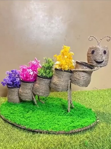 Creative Planters From Reused Plastic Bottles