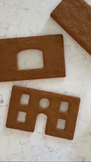 Charming Gingerbread Cottage with Chocolate Rock Walls