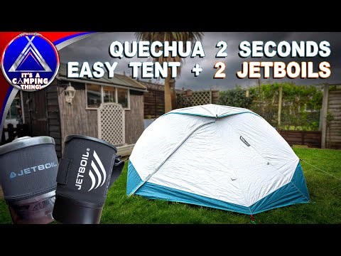 Quechua 2 Seconds Easy Tent + 2 Jetboils