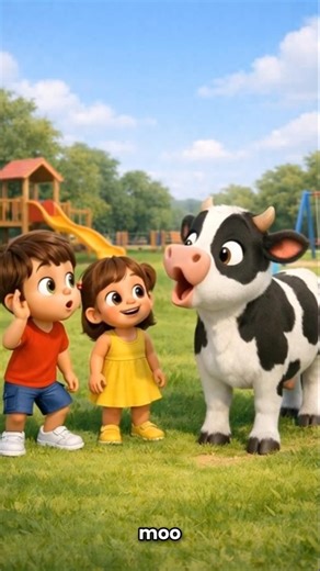 Animal Sounds 🐄 | Cow Says Moo | Kids Learning