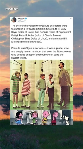 The actors who voiced the Peanuts characters