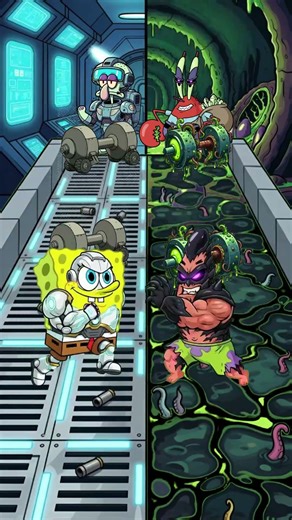 Space Marine SpongeBob vs Alien Swarm Lord Patrick Star