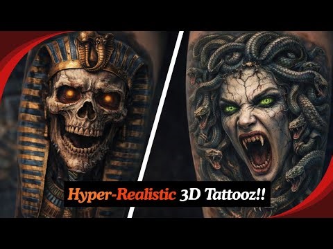 7 Hyper-Realistic Tattoos That Look 3D and Alive!
