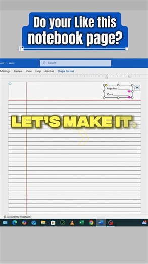 #notebook #MS #Word #Tips #Notebook #OfficeHacks #WordTricks #Keyboard #Shortcuts #Productivity #Tools #Tech #Document #Design #Words #Tips Make a Real Notebook Page in MS Word with ONE Shortcut – You’ll Be Shocked! You won’t believe it – MS Word can instantly turn into a real ruled notebook page with just ONE shortcut! | Ovins Kawre