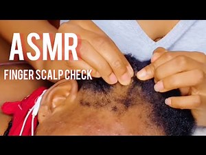 ASMR FAST AND DETAILED SCALP SCRATCH WITH FINGER ON 4C HAIR