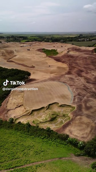 Progressing nicely through the stages #golftok #construction #earthworks #greenkeeping #renovation #drainage #turf #sports #viral #dargolf