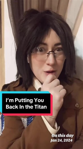 #onthisday I got to film one of my favorite skits from @james :-) I ever had the privilege to do 🫶 #attackontitan #hanjizoe #levi #erwinsmith