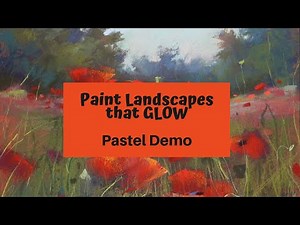 Paint Landscapes that GLOW! Pastel Landscape Demo