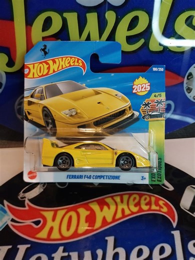 Hot Wheels Yellow Ferrari F40 Competizione: HW Exotics Rare Diecast Model Car Short Card - Etsy Australia