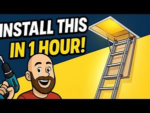 DIY Attic Ladder Install — Step-By-Step Guide (It’s Easier Than You Think!)