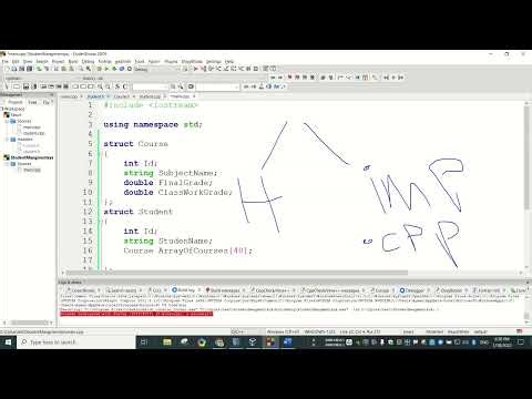 25- Struct In Struct and Header with Implementation files C++ in Arabic شرح