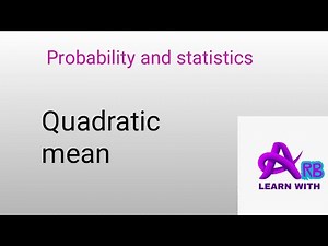 Lec-19 | Quadratic mean in statistics | how to find quadratic mean in individual series #statistics
