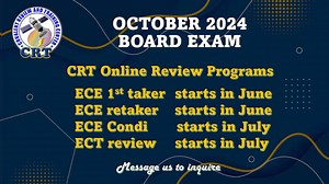 CRT Online Review Program for Oct 2024 Board Exam. Message us to inquire. | Covalent Review and Training Center - CRT | Facebook