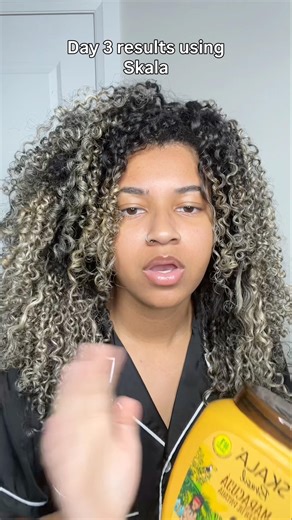 Day 3 update using Skala 💛 #skala #curlyhairproducts #update #pr #skalaresults