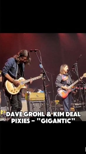 30K views · 15K reactions | Dave Grohl joins Kim Deal at London’s Roundhouse on Friday (6/20) for the Pixies classic “Gigantic” - the pair’s third time performing the track together in the past 3 years. : YouTube user davedfb3050 | BrooklynVegan | Facebook
