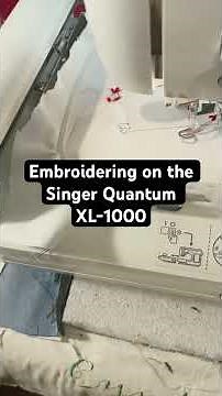 Embroidering a design on the Singer Quantum XL1000 from a card I wrote to using an OESD Magic Box