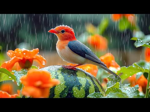 🐦 The Most Beautiful Small Birds on Earth | Relaxing Birdsong 🌧️ Nature Sounds for Stress Relief 4K