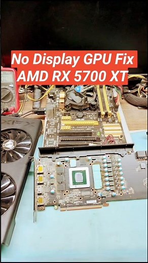 RX 5700 XT Repair How I Fixed No Display Problem #RX5700XT #AMD #GPURepair #NoDisplay #PCRepair #pc