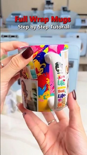 How to Make PERFECT Full-Wrap Sublimation 11oz Mugs with Handle🔥Perfrect for Mom Gift #pydlife