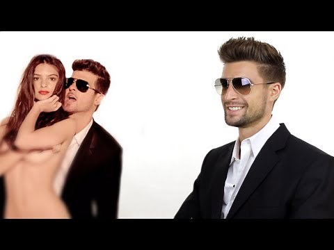 Men's Hair Tutorial | Robin Thicke Blurred Lines T.I. Pharrel | By Vilain Gold Digger