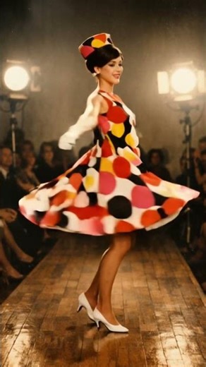60s Vintage Vibe: The Ultimate Tango Spin 💃 | Retro Runway