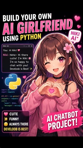 I Built an AI Girlfriend in Python (She Actually Flirts Back 😳)
