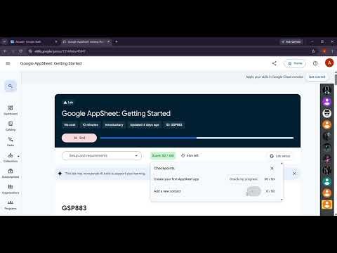 Google AppSheet: Getting Started | Build Your First No-Code App | Google Cloud Skills Boost