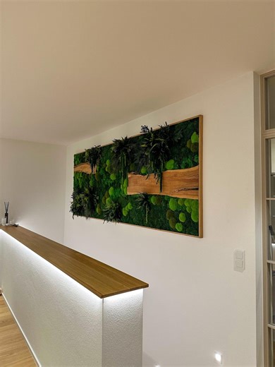 Custom Moss Wall Art | Personalized Living Plant Decoration | Handcrafted Real Moss Picture | Unique Nature Home Decor - Etsy