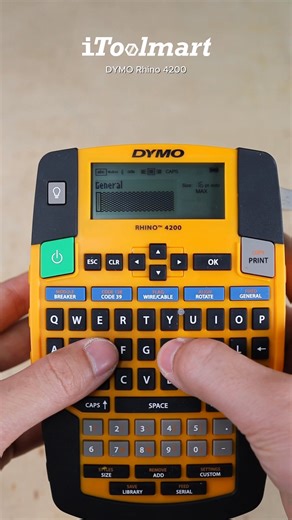 636K views · 4.5K reactions | เครื่องพิมพ์ฉลาก DYMO Rhino 4200 Label Maker #เครื่องพิมพ์ฉลาก #DYMO #พิมพ์ท่อหด | IToolmart | Facebook