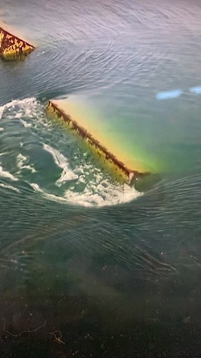 MOSE! Venice’s solution to flooding. Moveable barriers stretching across 3 inlets that can be elevated during high tide to prevent flooding #MOSE #sealevelrise #climatechange #venice #venetzia #fyp #foryou #whatisthat #floodgate