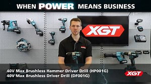 XGT 40V Max Now Available! Check out the overview of the NEW Brushless Hammer Driver Drill & Driver Drill! Hammer Driver Drill: bit.ly/HP001GZ Driver Drill: bit.ly/DF001GZ | Makita Australia