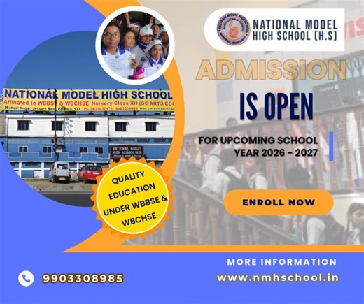 🎓 Admissions Open – National Model High School 🎓 Looking for a school where your child feels inspired, supported, and confident to learn? At National Model High School, we focus on nurturing young minds with the right balance of academics, creativity, and values. 🌈 ✨ Why Parents Choose NMHS: 🔬 Modern Science Labs that turn learning into discovery 💻 Advanced Computer Lab for today’s digital world 📚 Smart Classrooms that make lessons engaging ⚽ Large Playground for physical growth and fun 👩