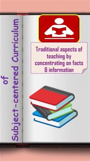 Subject-centered curriculum. Video by Dr. Anju Chaplot