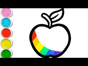 How to Draw a Rainbow Apple | Easy and Colorful Drawing for Beginners