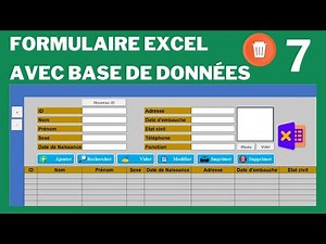 Excel_create an Excel data entry form with database |create an Excel database