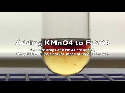 Oxidation of Iron(II) to Iron(III) Using Potassium Manganate(VII)