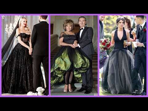 Top 8 Most Beautiful Celebrity BLACK Wedding Dresses!