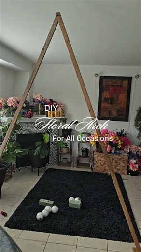 DIY Floral Arch on a Budget #diycrafts #floralarchdiy #flowerarch #diybackdrop