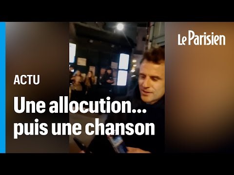 Emmanuel Macron filmé en train de chanter dans les rues de Paris